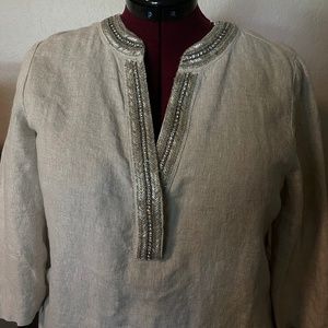 Chico's Linen Tunic Dress   Size 1